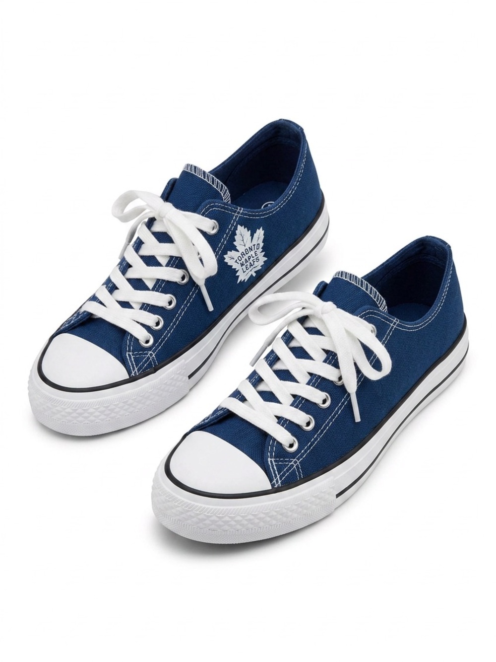 E-Lov blue canvas sneakers Toronto Maple Leafs